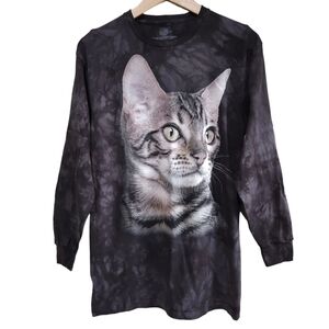 The Mountain Longsleeve Cat Face Tee